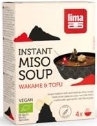 Lima Instant miso soep wakame & tofu bio 40g